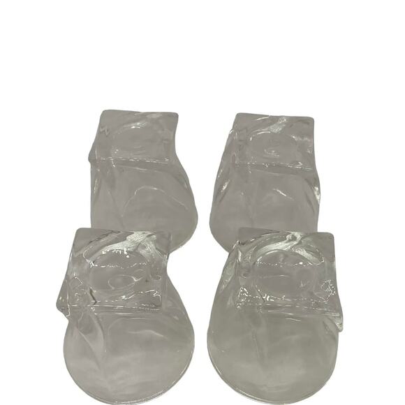 Four Modern Venero London Crystal Twisted Rocks Tumblers Glasses in Storage Box - Picture 5 of 9